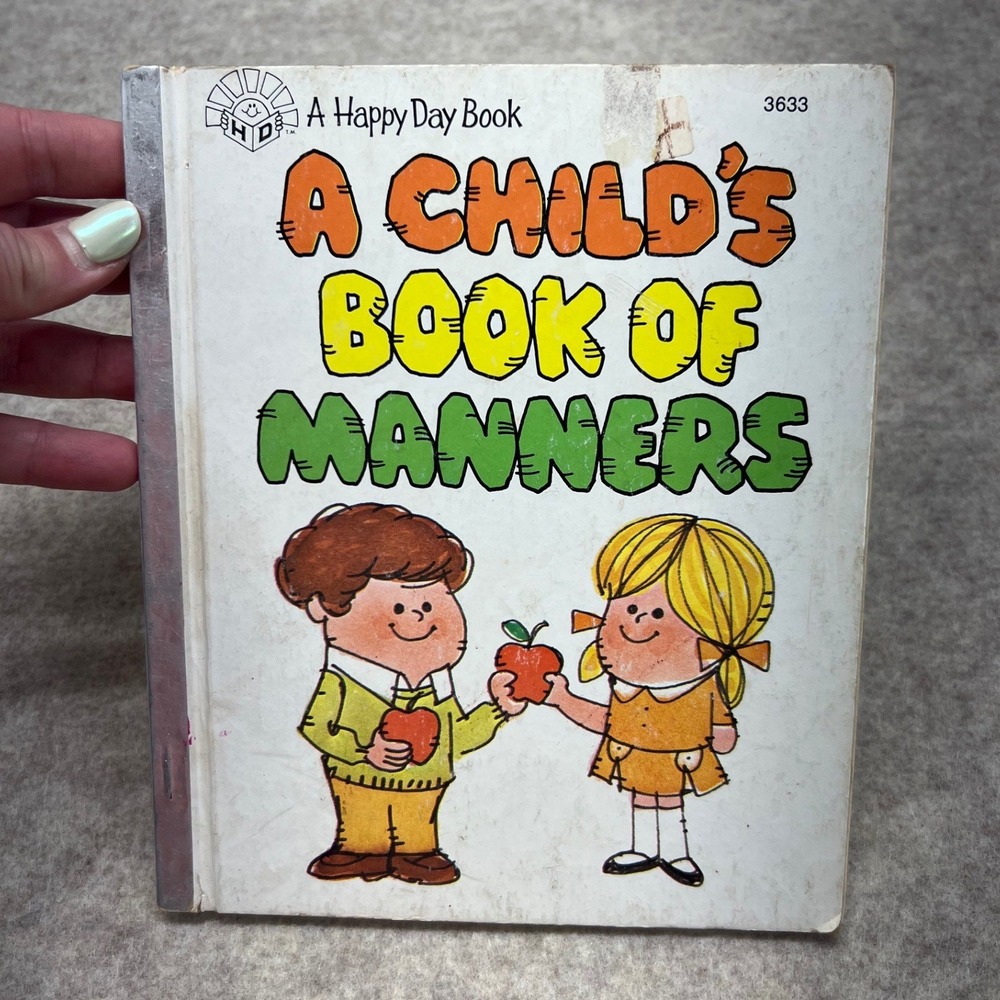 Standard Publishing A Child's Book of Manners by Ruth Shannon Odor Vtg 1980